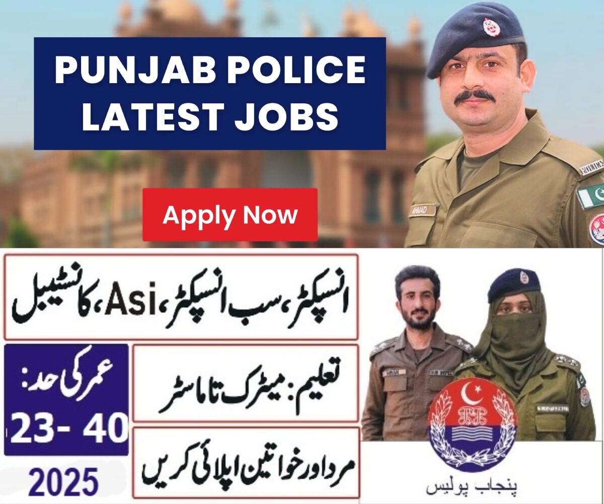 Punjab Police Jobs 2025 Advertisement Application Forms