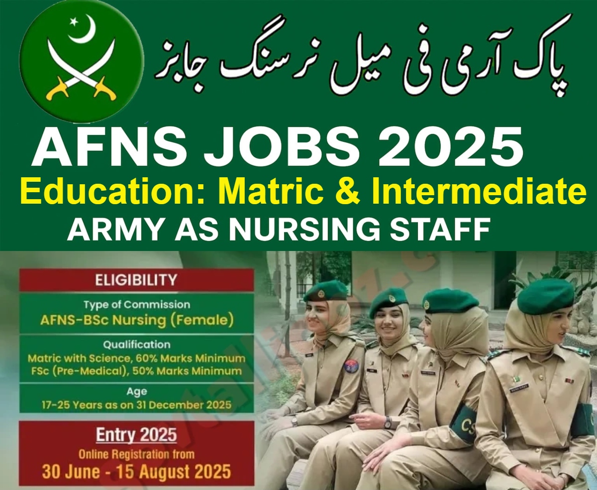 Join Pak Army as AFNS 2025 Advertisement