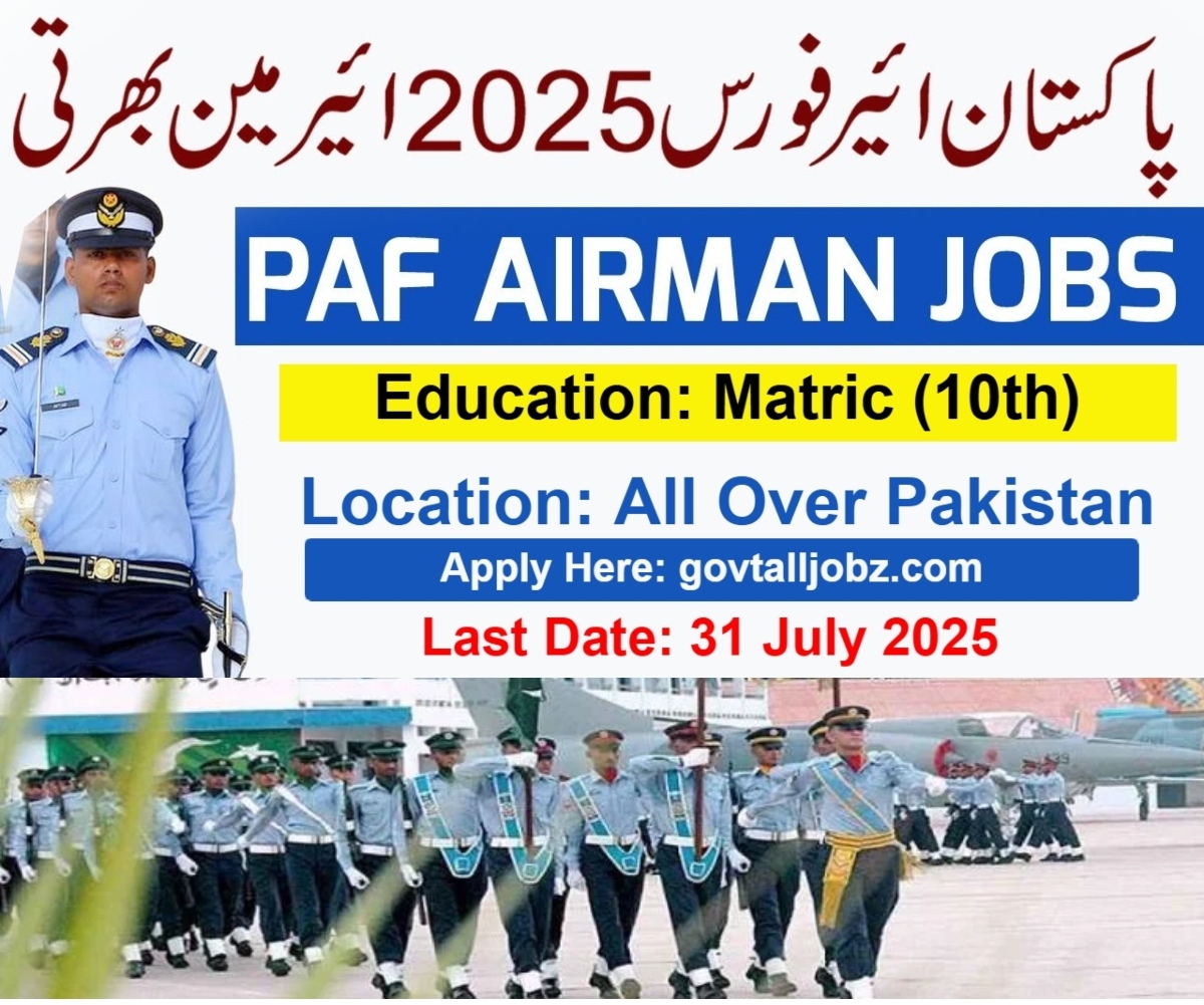 PAF Airman Jobs 2025 Advertisement